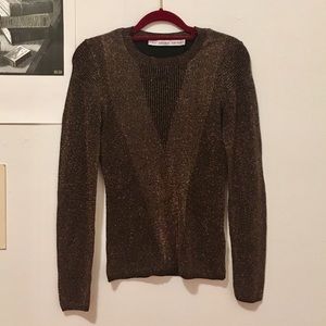 & Other Stories Metallic Knit Pullover